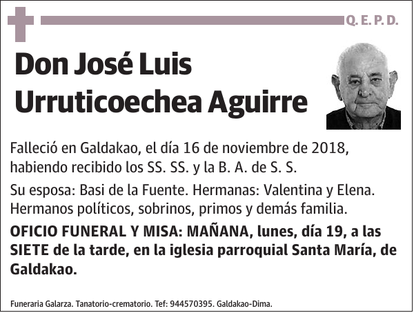 José Luis Urruticoechea Aguirre