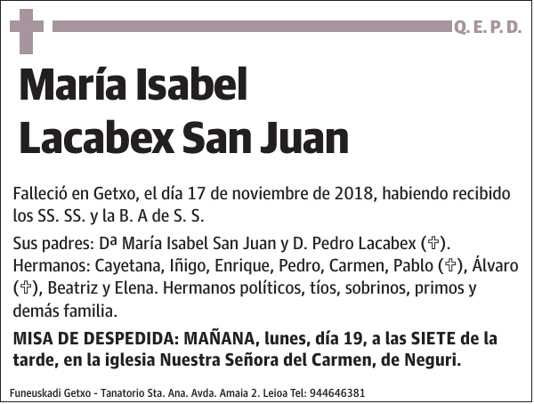 María Isabel Lacabex San Juan