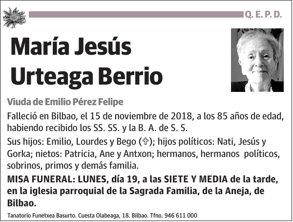 María Jesús Urteaga Berrio