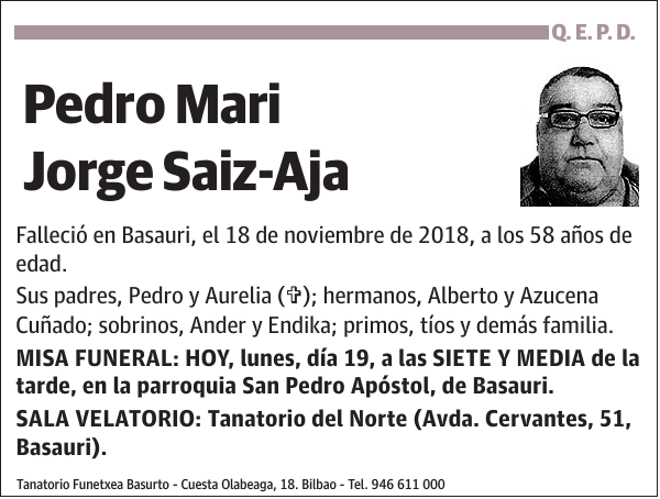 Pedro Mari Jorge Saiz-Aja