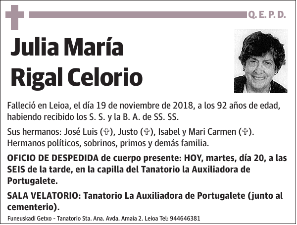 Julia María Rigal Celorio