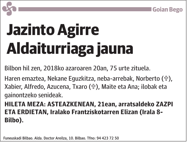 Jazinto Agirre Aldaiturriaga