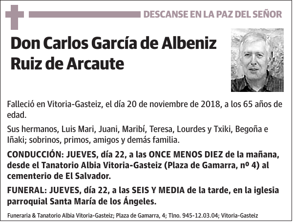 Carlos García de Albeniz Ruiz de Arcaute