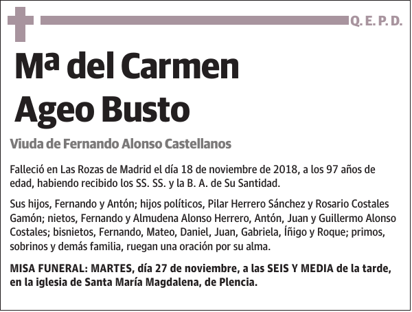 Mª del Carmen Ageo Busto