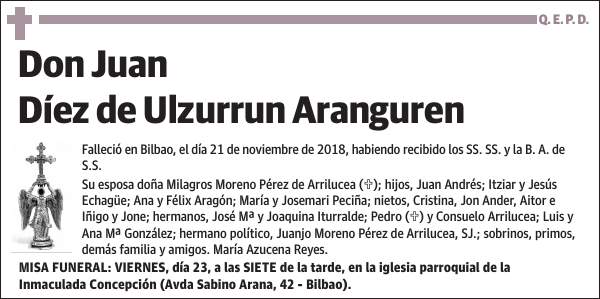 Juan Díez de Ulzurrun Aranguren