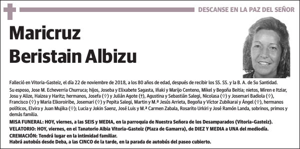 Maricruz Beristain Albizu