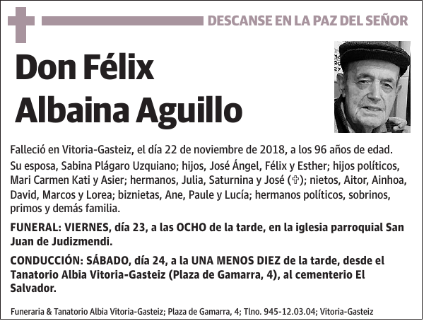 Félix Albaina Aguillo