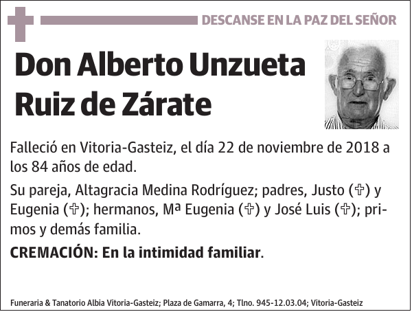 Alberto Unzueta Ruiz de Zárate