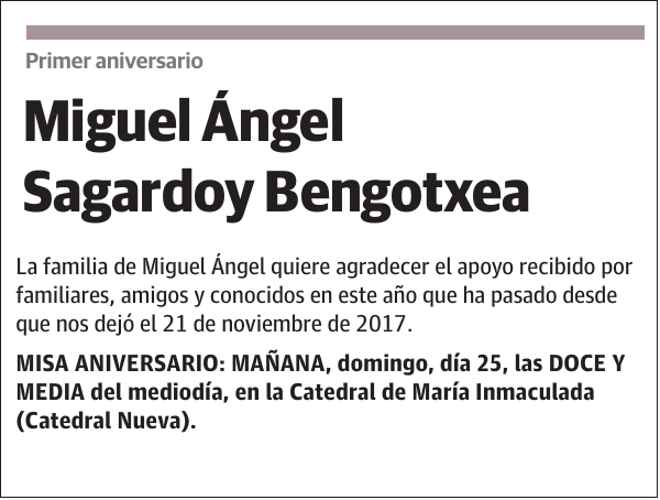 Miguel Ángel Sagardoy Bengotxea