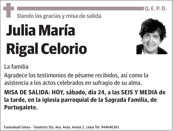 Julia María Rigal Celorio