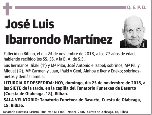 José Luis Ibarrondo Martínez