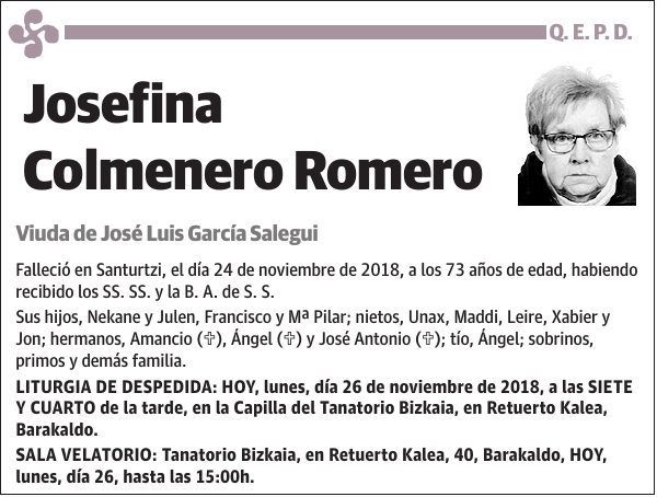 Josefina Colmenero Romero