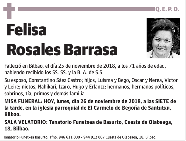 Felisa Rosales Barrasa