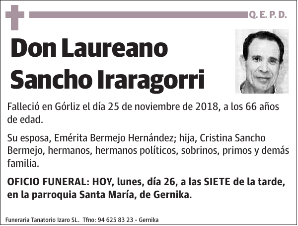 Laureano Sancho Iraragorri