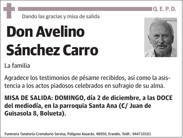 Avelino Sánchez Carro