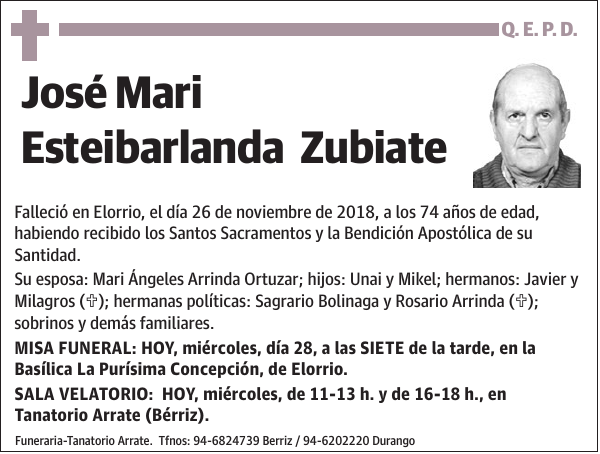 José Mari Esteibarlanda Zubiate