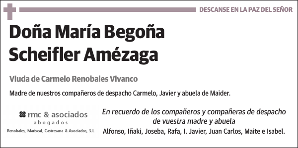 María Begoña Scheifler Amézaga