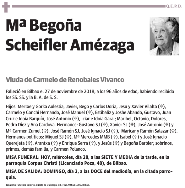 Mª Begoña Scheifler Amézaga