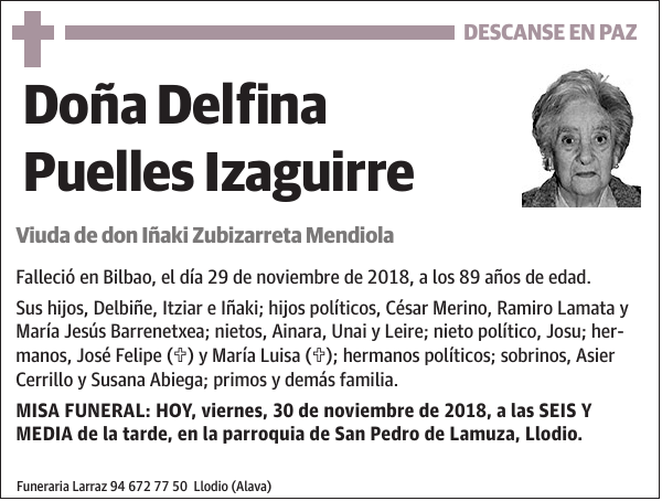 Delfina Puelles Izaguirre