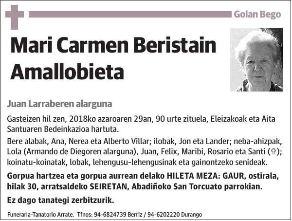 Mari Carmen Beristain Amallobieta