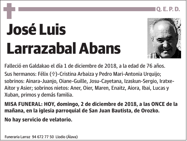 José Luis Larrazabal Abans