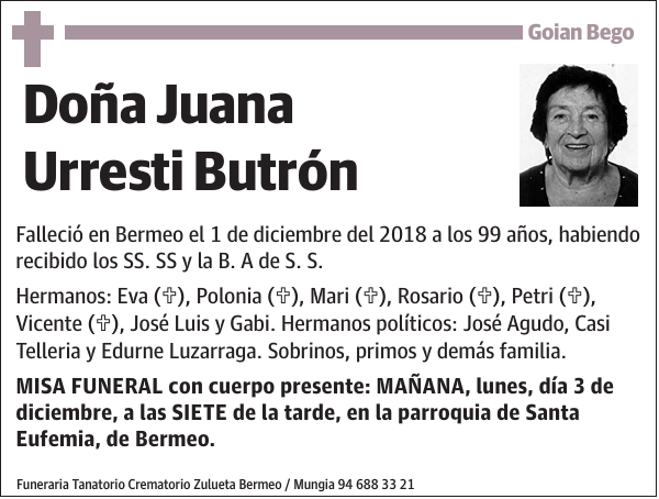 Juana Urresti Butrón