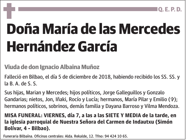 María de las Mercedes Hernández García