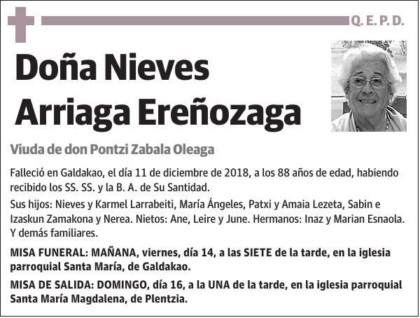 Nieves Arriaga Ereñozaga