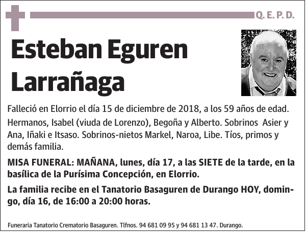 Esteban Eguren Larrañaga