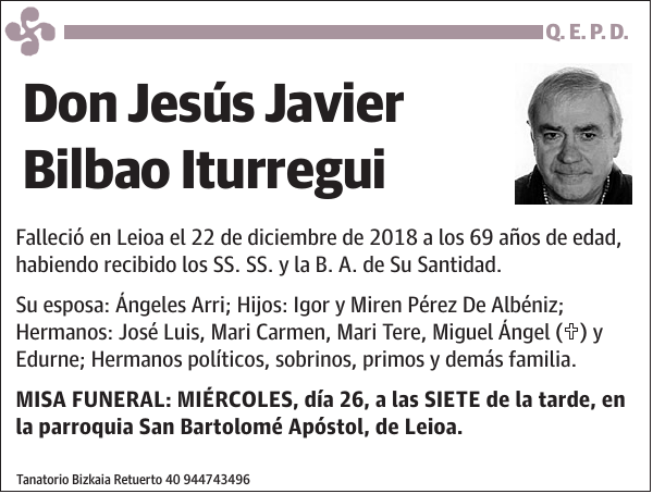 Jesús Javier Bilbao Iturregui