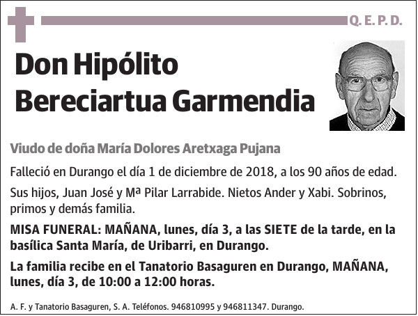 Hipólito Bereciartua Garmendia