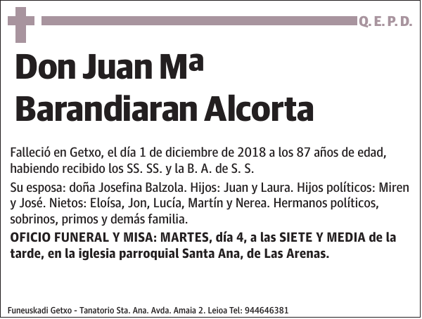 Juan Mª Barandiaran Alcorta