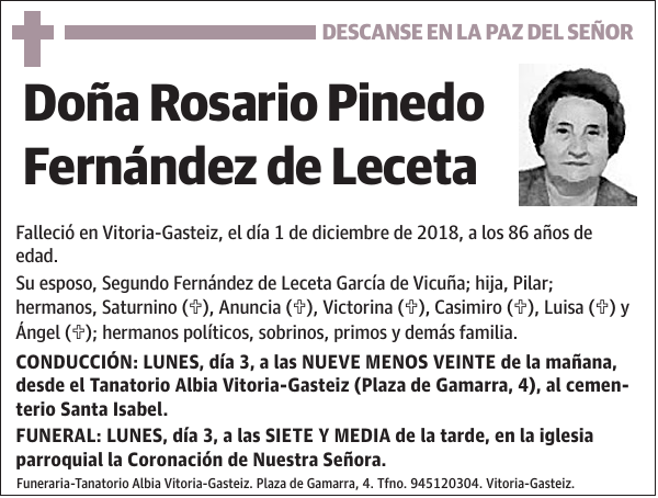 Rosario Pinedo Fernández de Leceta