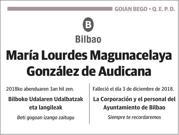 Lourdes Magunazelaia Gonzalez de Audikana