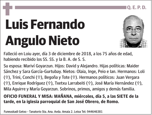 Luis Fernando Angulo Nieto