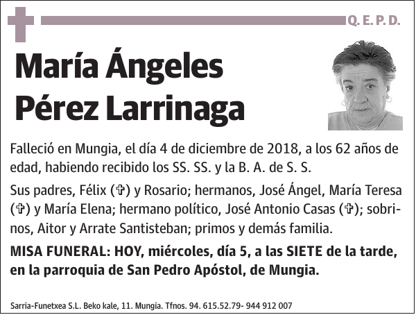 María Ángeles Pérez Larrinaga