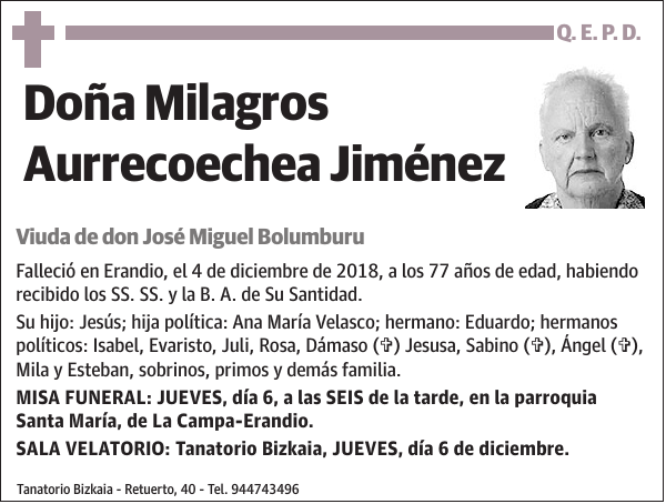 Milagros Aurrecoechea Jiménez