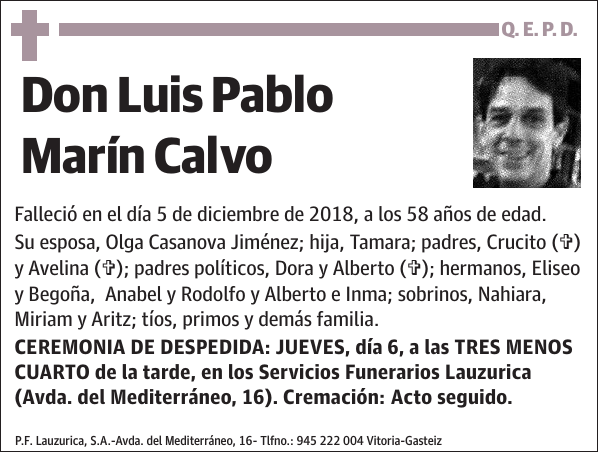 Luis Pablo Marín Calvo