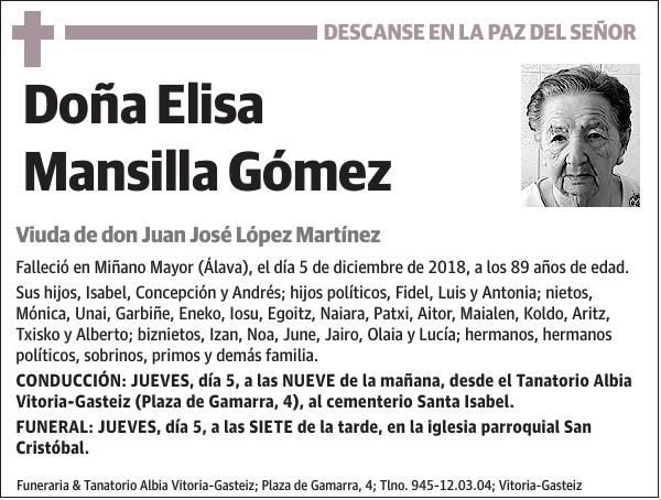 Elisa Mansilla Gómez