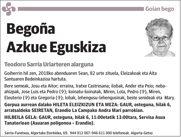 Begoña Azkue Eguskiza