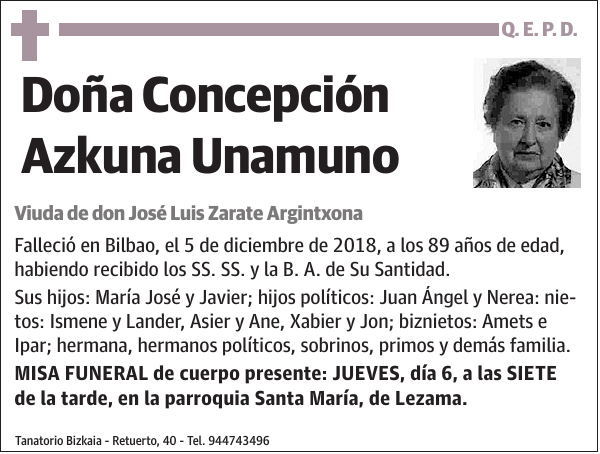 Concepción Azkuna Unamuno