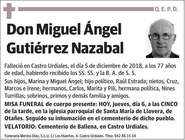 Miguel Ángel Gutiérrez Nazabal
