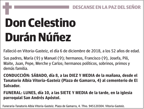 Celestino Durán Núñez