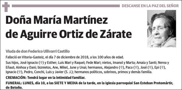 María Martínez de Aguirre Ortiz de Zárate