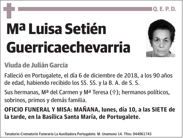 Mª Luisa Setién Guerricaechevarria