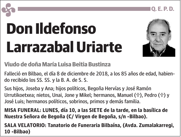 Ildefonso Larrazabal Uriarte