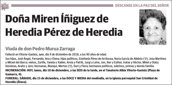 Miren Íñiguez de Heredia Pérez de Heredia