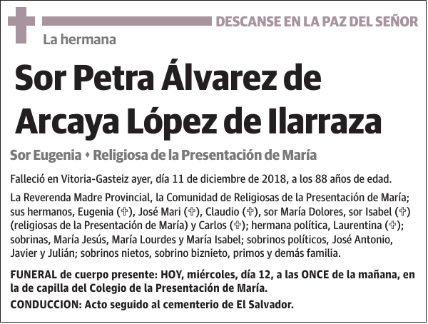 Petra Álvarez de Arcaya López de Ilarraza