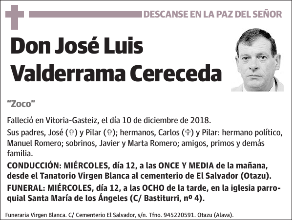 José Luis Valderrama Cereceda