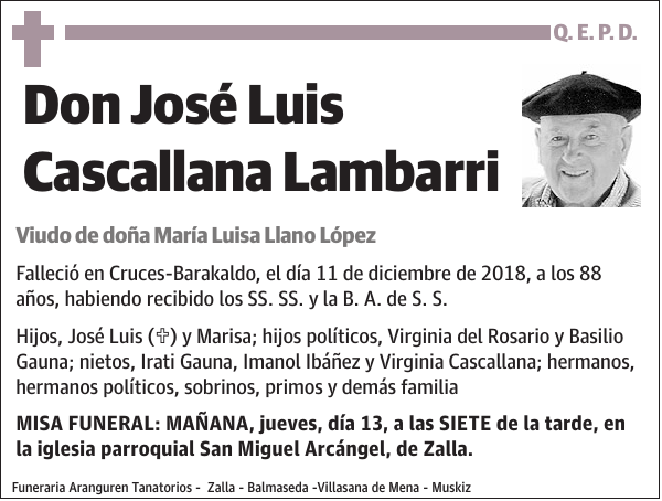 José Luis Cascallana Lambarri